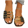 thumbnail image 3 of Willtoo Women's Wide Width Flat Slides Sandals Cut Out Dressy PU Leather Slip on Flats Trendy Summer Casual Shoes, 3 of 6
