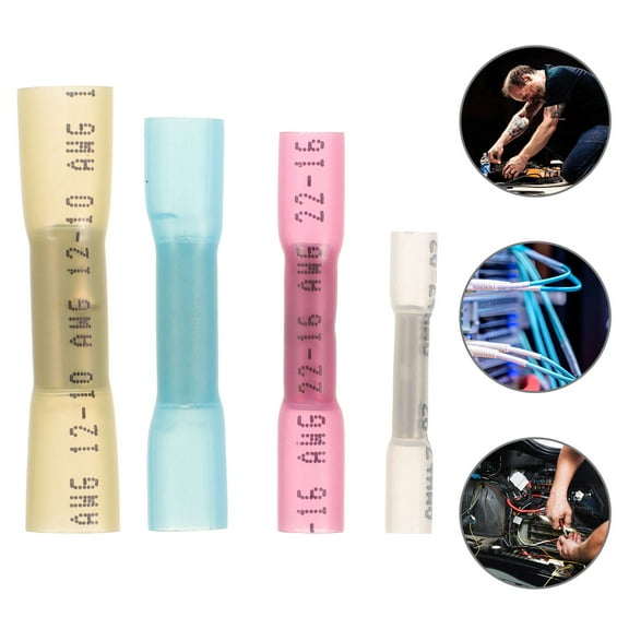 Raindrops Electrical Wire Connectors Assorted Color 50Pack 1.4X0.2X0.2In