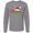 AC-Heather Grey, variant on Mama Claus with Christmas Santa Hat and Snowflakes Long Sleeve T-Shirt