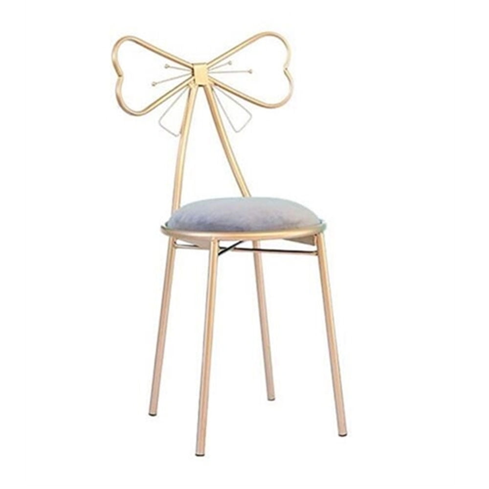 Vanity Stool Dressing Chair Makeup Chair with Butterfly Backrest Vanity