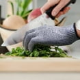 thumbnail image 5 of HOMEIORA Cutting Gloves, 2 Pairs of Cut Resistant Gloves Food Grade, Cut Resistant Gloves for Kitchen, Oyster Shucking, Fish Fillet Processing, Carving Wood and Gardening - L, Heather Gray, 5 of 7