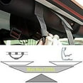 thumbnail image 3 of QUETO Grab Handle Set for Jeep Wrangler Crash Bars (2 Pack), Easy Install 3-Strap Design for 1987-2018 Models, Wrangler Accessories Black, 3 of 4