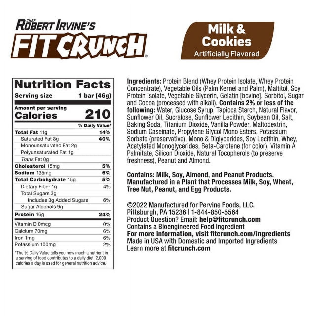 FITCRUNCH Milk & Cookies Protein Powder (18 servings) – FITCRUNCH