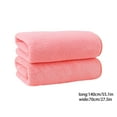 thumbnail image 3 of JeashCHAT 2 Pcs Bath Towels, Velvet Large Bath Towels, Super Soft Highly Absorbent Quick Dry Bath Towels for Bathroom Shower Pool Beach 28"x55" Pink, 3 of 6