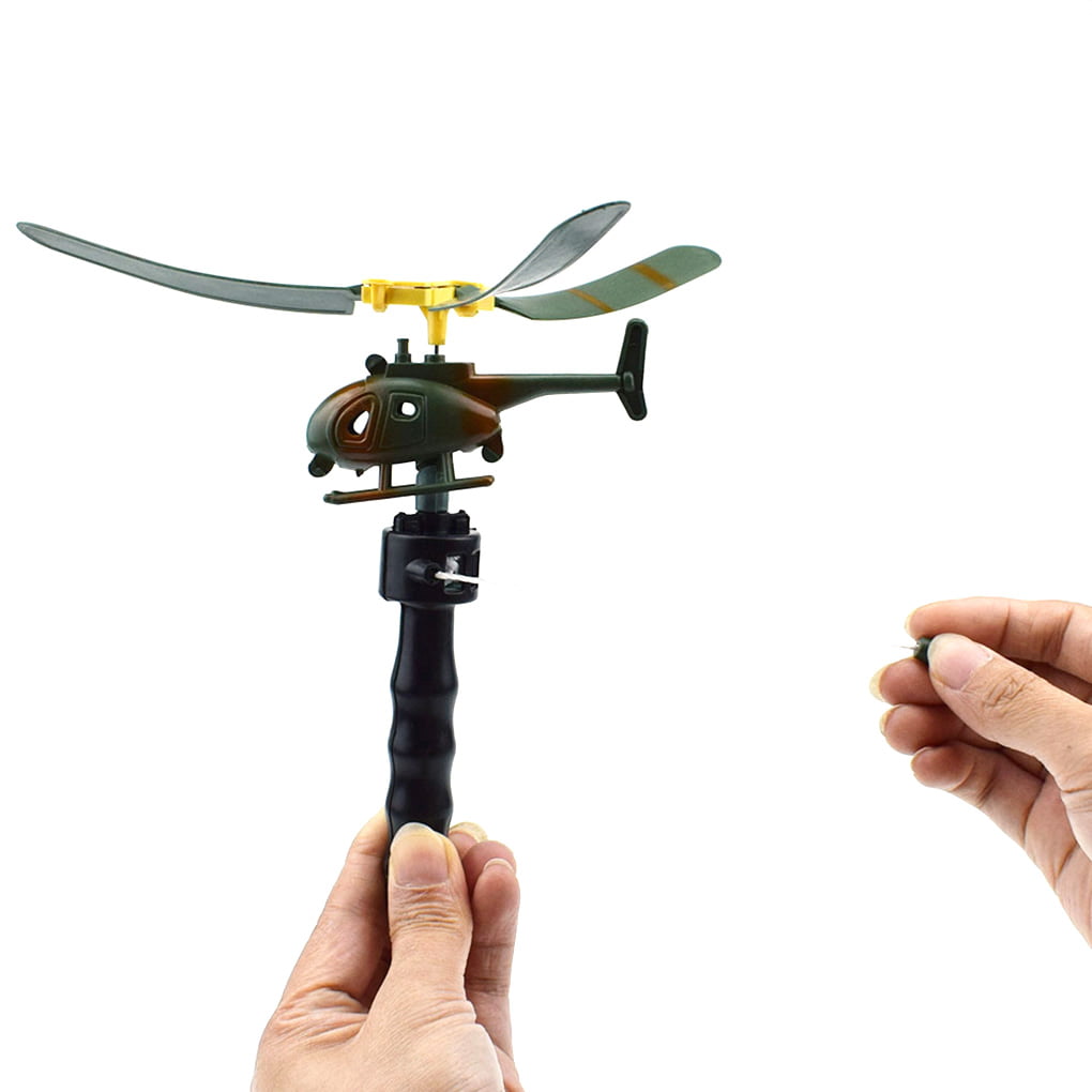 Details about   Aviation Model Copter Handle Pull Helicopter Plane Outdoor Toys for Kids UN3F