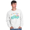 thumbnail image 5 of Happy Easter Truck On The Egg Hunt Women Crewneck Sweatshirt Brisco Brands S, 5 of 6