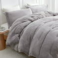 thumbnail image 4 of Coma Inducer Thicker Than Thick® - ® Oversized Comforter Set - Standard Plush Filling - Opal Gray Queen, 4 of 5