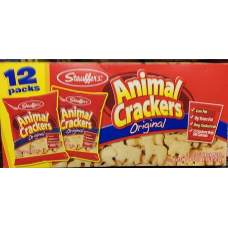 (2 Pack) Stauffer's Original Animal Crackers, 1.5 oz, 12