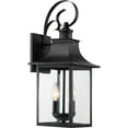 thumbnail image 2 of Quoizel CCR8408K Chancellor 19" 2-Light Outdoor Wall Lantern in Mystic Black, 2 of 2