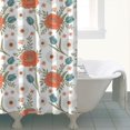 thumbnail image 4 of Pioneer Flower Floral Print Pattern Shower Curtain 72"x72", Bathroom Decorative Shower Curtain Set with 12 Hooks, Waterproof Washable, 4 of 6