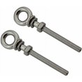 thumbnail image 1 of LYLM Tornillo de ojo M6 de acero inoxidable 316, 2 uds., tornillo de ojo M6 60 con arandela y juego de tuercas, 1 of 1