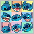 thumbnail image 2 of Boy's Lilo & Stitch Facial Expressions  Graphic Tee Athletic Heather Medium, 2 of 5
