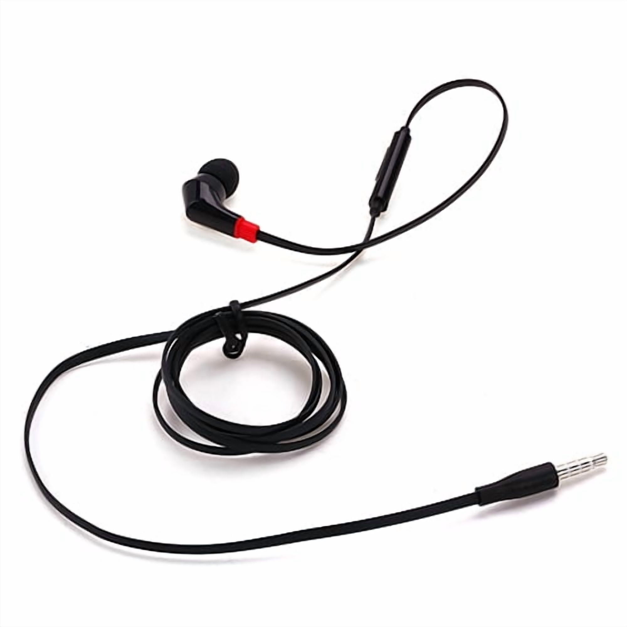 Mono Headset for Motorola Moto Tab G62/Tab G70 - Earphone w Mic Wired Earbud 3.5mm Single Headphone Hands-free Microphone Black