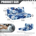 thumbnail image 7 of Uorisanigo RV Dinette Cushions Covers Sofa Couch Cushion Covers Stretch Couch Seat Slipcovers - Washable Blue Hibiscus Flowers Camper Sofa Cover Furniture Protection for RV Car Bench, 7 of 7