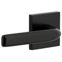 Viaggio Qadbll_Prv_234_Lh Quadrato Left Handed Solid Brass Privacy Door Lever Set - Black