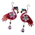 thumbnail image 2 of 2pcs Flamingo Wind Chimes Decoración De Navidad Colgantes., 2 of 12