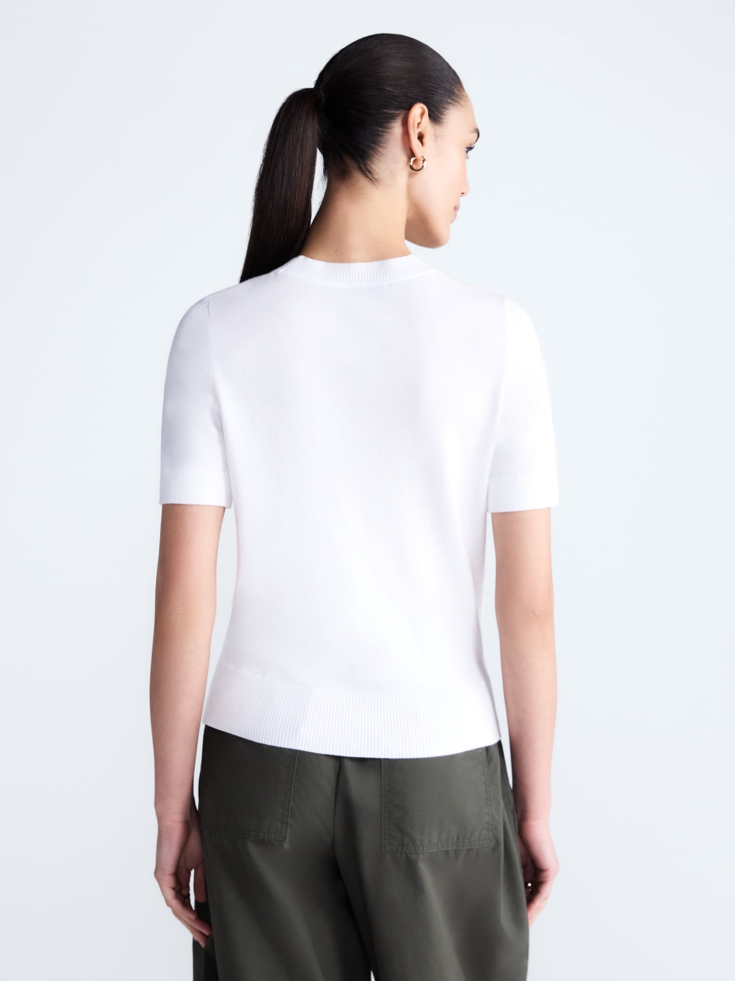 Free Assembly Women's and Women's Plus Embellished Cozy Yarn Sweater with Short Sleeves, Sizes XS-4X