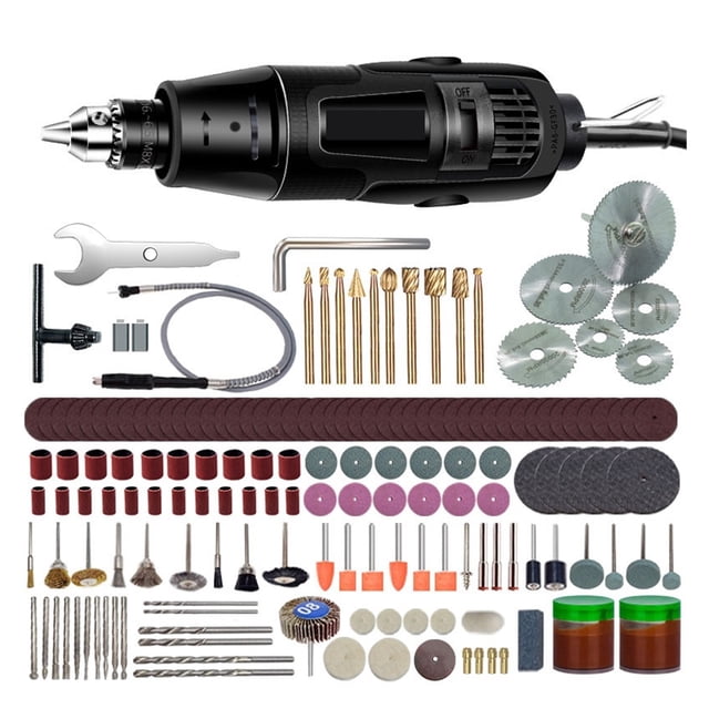 Mini Electric Drill Engraver Rotary Tool Polishing Machine 180W Power Tool Variable Speed Engraving Pen With Accessories ,Compact and Lightweight Portable