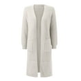 thumbnail image 4 of Vedolay Women's Cardigan Sweater Fall Winter Long Sleeve Sweater Jacket White,L, 4 of 4