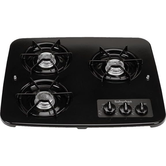 Suburban Mfg 2940ABK Stove Top For Suburban Drop-In Cooktop SDN3