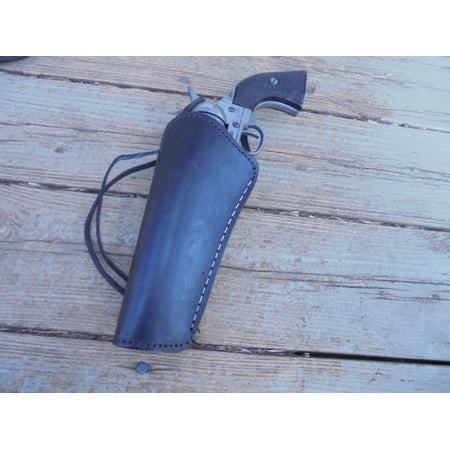 Cross Draw Gun Holster - 22 Cal. - Black - Left Hand - Smooth Leather - 6