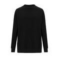 thumbnail image 5 of Annhoo Crewneck Sweatshirt Women Fall Casual Long Sleeve Pullover Shirts Ladies Baggy Solid Color Clothes, 5 of 6