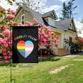thumbnail image 2 of LGBTQ Gay Pride Ally Garden Flag Decoration Yard Farmhouse Double Sided Holiday Party Outdoor Camping Decor Flags 12x18in, 2 of 7