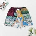 thumbnail image 4 of Alice in Wonderland Women Pajamas Set Short Sleeve Sleepwear Button Down Nightwear Soft Pjs Set with Pockets, 4 of 8