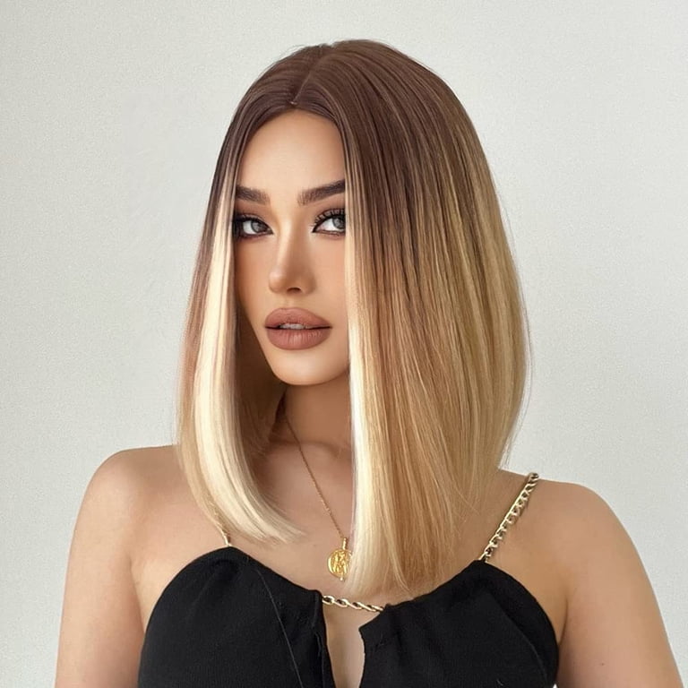 NEW Blonde Straight Bob Front Lace Wig 14” Amazon.com : Anlimer 13x6 Lace Front Wig Brazilian Human  main image 2