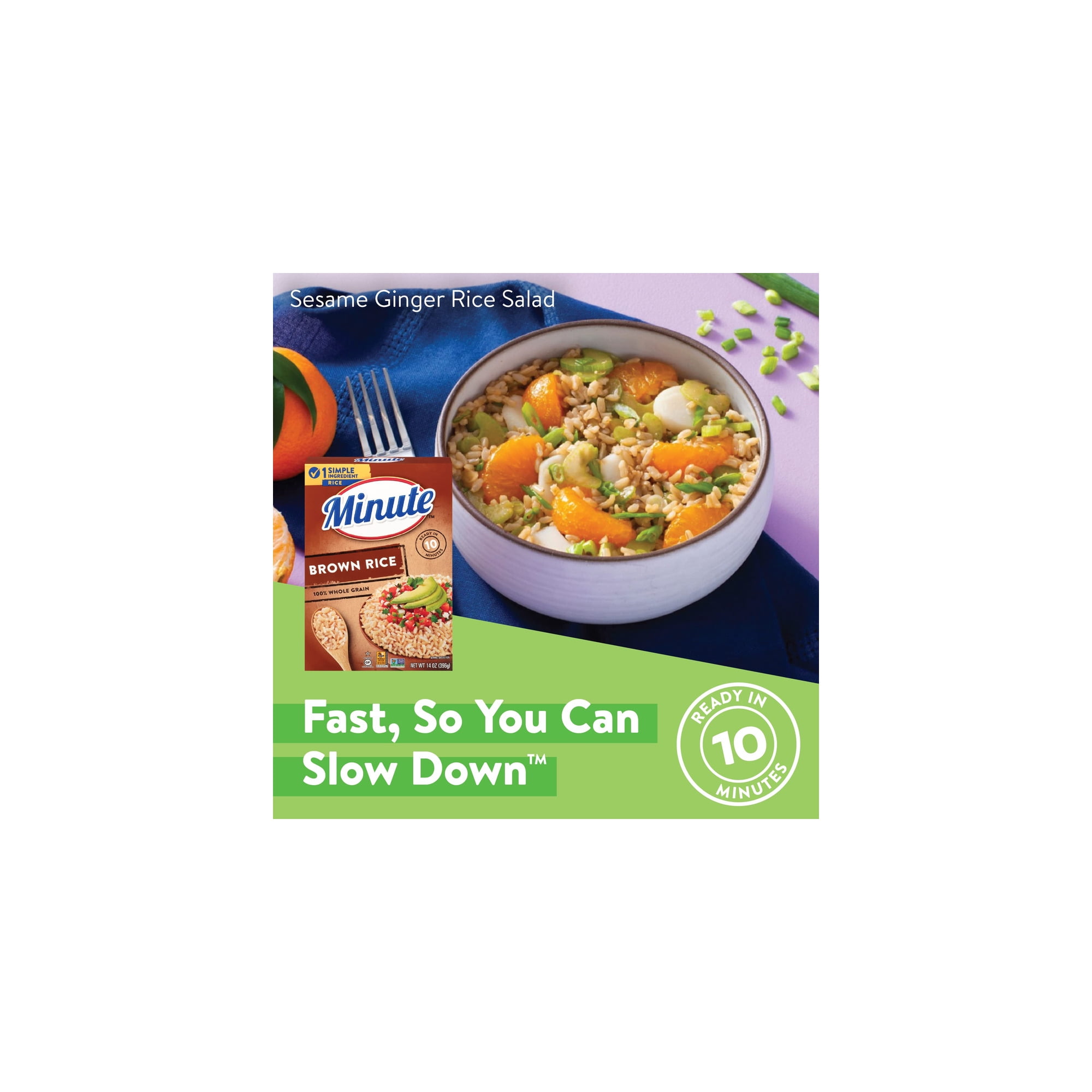 Minute Brown Rice 14 oz. (Pack of 8)