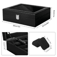 thumbnail image 5 of Uten 10-Slot Watch Box Display Case Watch Holder for Men, PU Leather Jewelry Collection Box, Black, 5 of 12