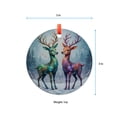 thumbnail image 5 of Colorful Reindeer Ornament, Winter Wonderland, Fantasy Deer Design, Holiday Ornament, Unique Christmas Gift, Animal Ornament, Holiday Keepsake, Xmas Tree Hanging Decoration, Season, 5 of 5