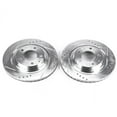 thumbnail image 2 of Power Stop Rear Pair of Drilled and Slotted Brake Rotors JBR761XPR, 2 of 4