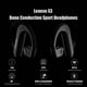 thumbnail image 3 of Auricular Lenovo Auriculares inalámbricos de titanio Lenovo X3 BT 5.0 Auriculares deportivos de oreja abierta con micrófono IPX5 a prueba de sudor para ciclismo, conducción, conducción, gimnasio Lenovo Auricular, 3 of 7