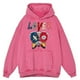 thumbnail image 3 of Sudadera con capucha holgada para hombre, estilo retro, desgastado, para amantes de la costura y los parches, estilo hip hop, 100 % algodón, para otoño, 3 of 4