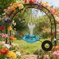 thumbnail image 4 of Rewenti Solar Powered Water Fountain Outdoor Garden Floating Hanging Bird Feeder Birdbath Decor, 4 of 5