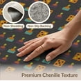 thumbnail image 6 of ODIKA 5'x7' Washable Area Rug Gamer Vintage Dice Video Grid Pixelated Throw Alfombra Arcade for Guest Room, Lounge, Apartment, Non-Slip Low Profile, Stain Resistant, 6 of 7