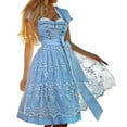 thumbnail image 1 of Bjutir Robe Allemande pour Femmes Allemagne Oktoberfest Robe Vintage pour Femmes Robe à Manches Courtes Robe de Performance de Scène, 1 of 8