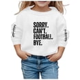 thumbnail image 1 of PMVFHDE Chandail en Molleton Col Rond Automne Garçon Fille Unisexe Manches Longues Chandail en Molleton Doux Graphique Enfants Mignon Pull Col Rond Vêtements Blanc,160, 1 of 4