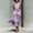 Purple, variant on NTACZA Sundresses for Women Cotton Lien Sleeveless Maxi Flowy A-Line Round Neck Casual Ruched Waist Front Tie Vacation Beach Green L