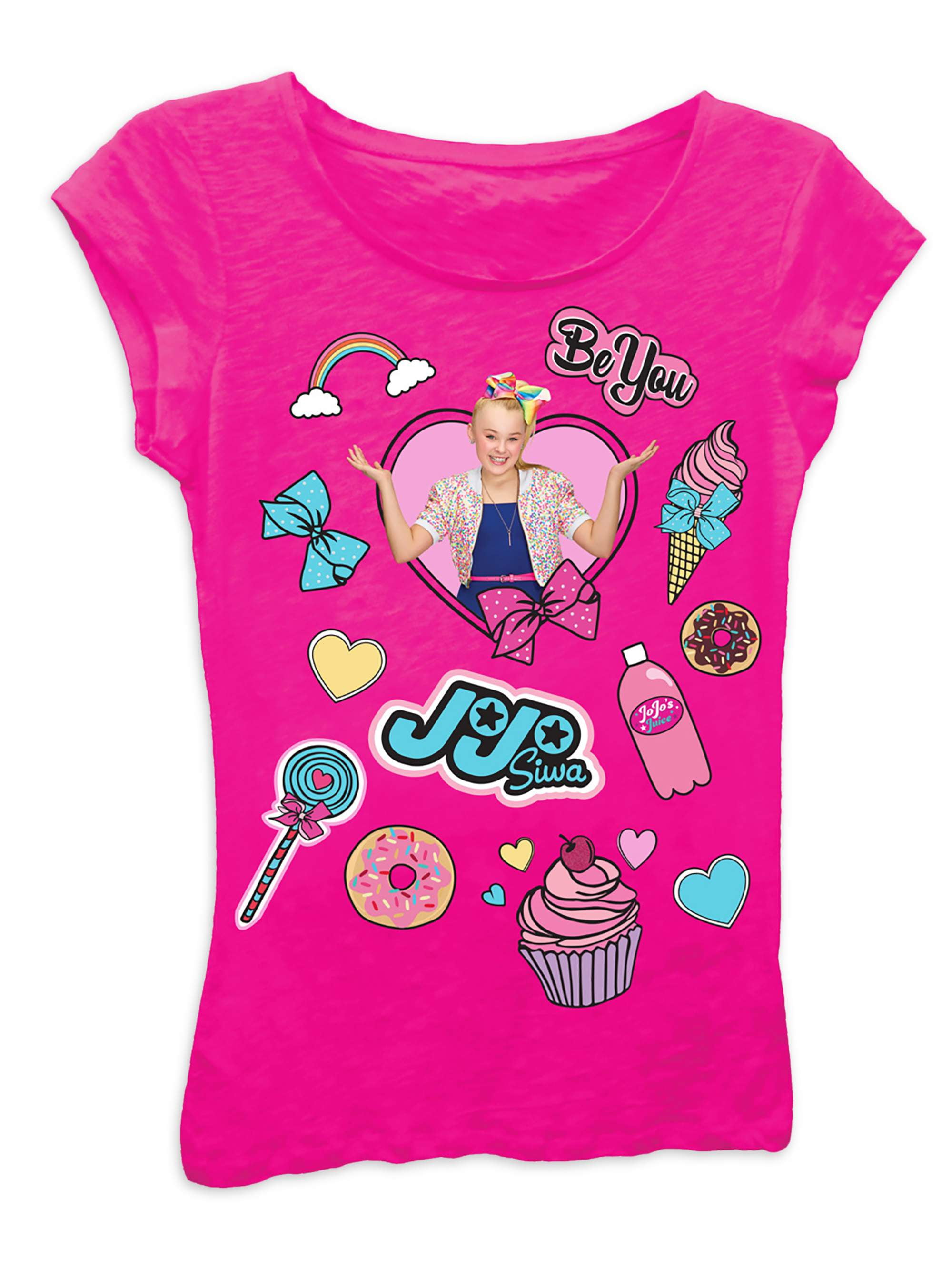 Nickelodeon Jojo Siwa Girls "Be You" Graphic T-Shirt - Walmart.com