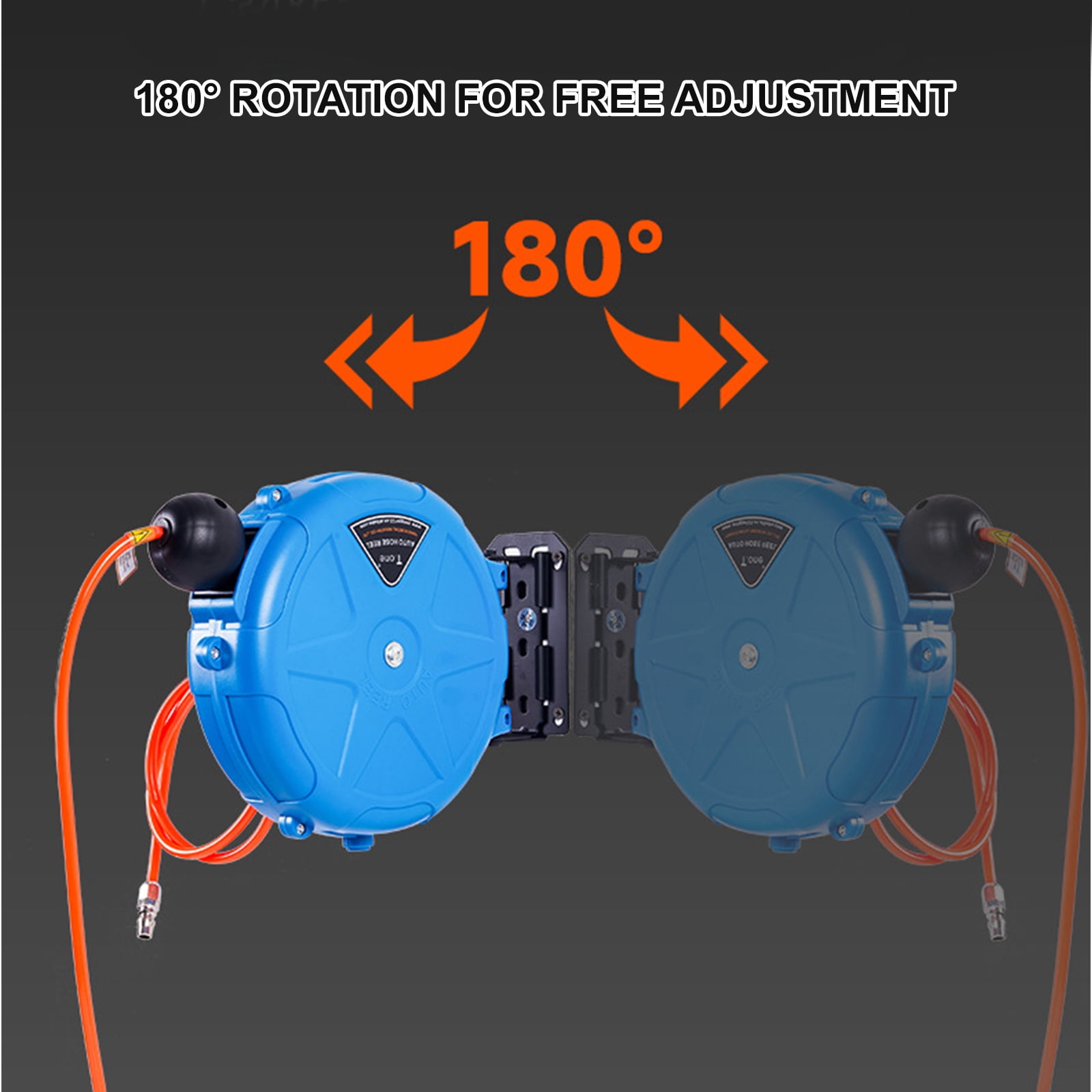 Automatic Retractable Garden Hoses Reel Convenient Design Hoses Reel for Easy Use and Storage in Garage or Workshop