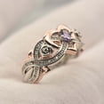thumbnail image 4 of CNKOO Jewelry Ring Copper Color Separation Inlaid Zircon Ring Fashion Trend Ring Jewelry, 4 of 7