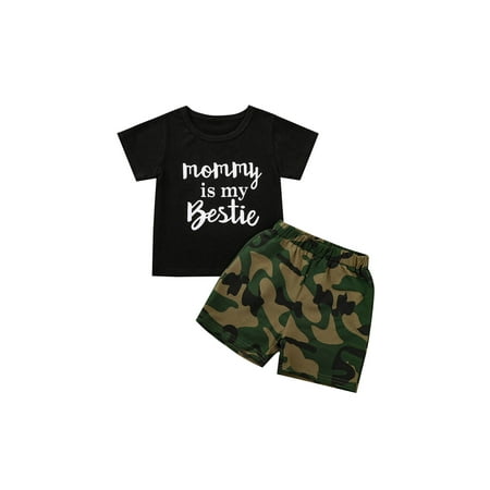 

Baby Boys Shorts Set Kids Summer Outfit Cotton Pants Short Sleeve Clothes Set