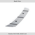 thumbnail image 3 of APS Compatible with Honda Accord 2003-2005 Sedan Without Fog Lights Lower Bumper Stainless Steel Chrome 8x6 Billet Front Grill Grille Insert H67104C, 3 of 7