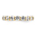 thumbnail image 3 of 14k Polished Size 5 Shared Prong 2 carat Diamond Complete Eternity Band, 3 of 5