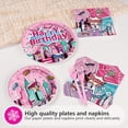 thumbnail image 3 of Set de artículos de fiesta Grencian Super Girl Hero Pink Spider, 3 of 8
