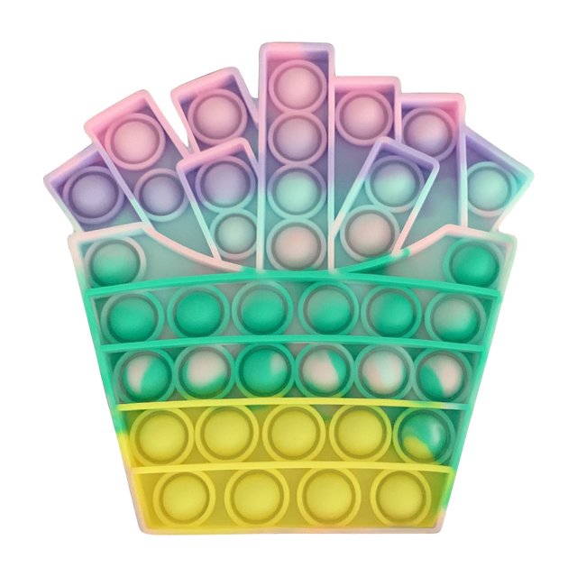 Silicona Autismo Burbuja Juguetes Descompresión Mini Papas Fritas Autismo Juguetes para Niños Tmvgtek Nuevos Originales