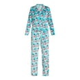 thumbnail image 3 of Holiday Time Women’s and Women’s Plus Velour Notch Collar Pajama Top and Pants Set, 2-Piece, Sizes XS-3X, 3 of 3