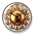 thumbnail image 1 of Reloj de pared retro giratorio de 30 cm, silencioso, no hace tictac, 1 of 1